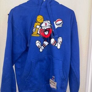 Mitchell & Ness Blue Hardwood Classics Hoodie